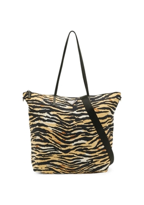 Prada Pre-Owned Tessuto animal-print tote bag - Neutrals