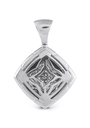 Bvlgari Pre-Owned Pyramid diamond pendant - Silver