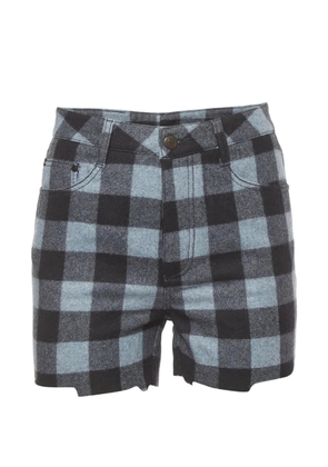 Ermanno Scervino Royal Denim plaid shorts - Black