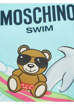 Moschino Pre-Owned Teddy Shark print T-shirt - Blue