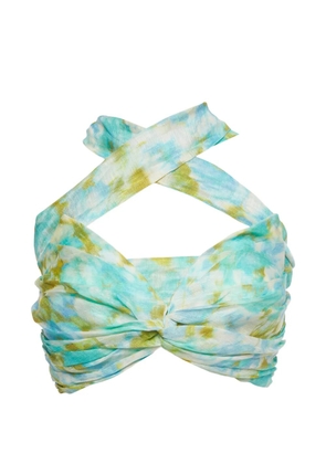 ZIMMERMANN abstract-print crop top - Green