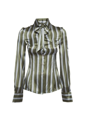 Emporio Armani Pre-Owned striped shirt - Green