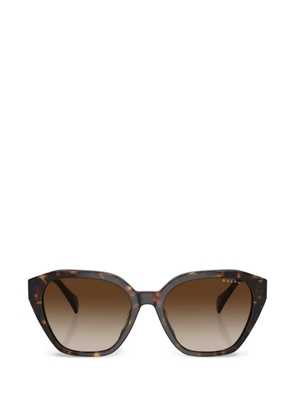 POLO RALPH LAUREN EYEWEAR geometric-frame sunglasses - Brown