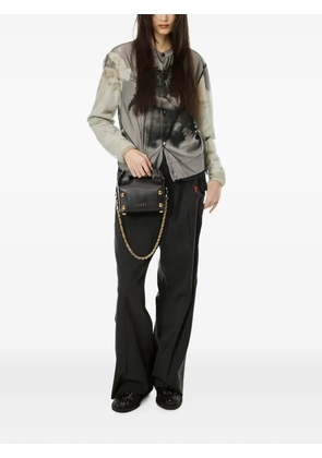 MASU angel-print layered cardigan - Grey