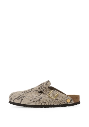 Birkenstock Boston snake-print clogs - Neutrals