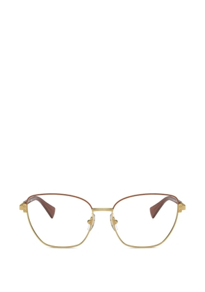 POLO RALPH LAUREN EYEWEAR round-frame glasses - Brown