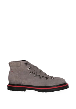 Isaia lace-up suede boots - Grey
