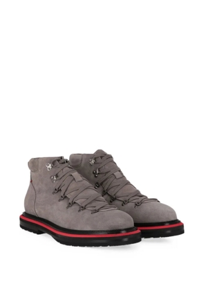 Isaia lace-up suede boots - Grey