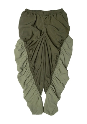 Yoshiokubo gathered trousers - Green