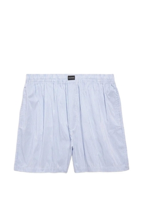 Balenciaga striped swim shorts - White