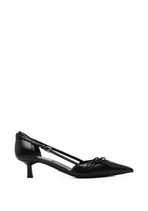 Prada bow-detail pointed pumps - Black
