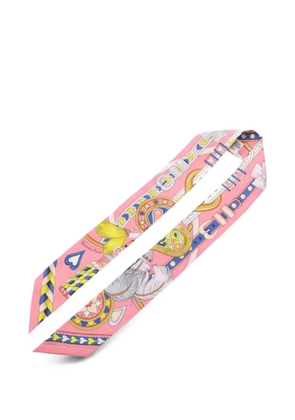 Hermès Pre-Owned 2010s Harnais de Coeur scarf - Pink