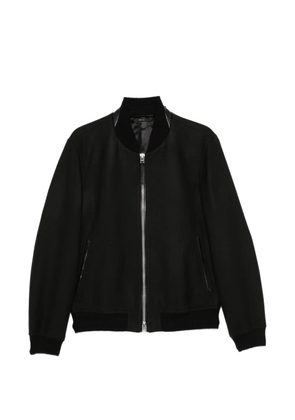 TOM FORD leather-trim bomber jacket - Black