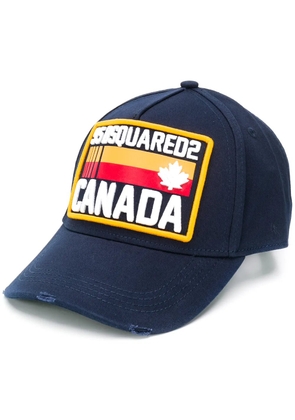 DSQUARED2 logo baseball cap - Blue