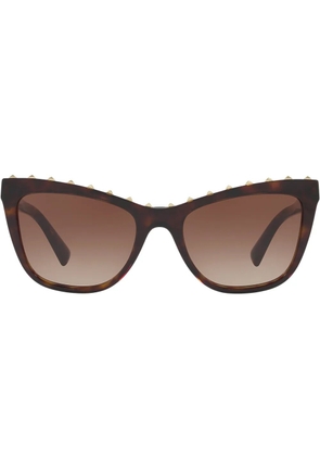 VALENTINO GARAVANI EYEWEAR cat-eye frame sunglasses - Brown