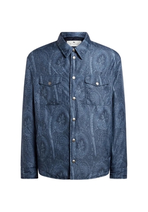 ETRO Paisley overshirt - Blue