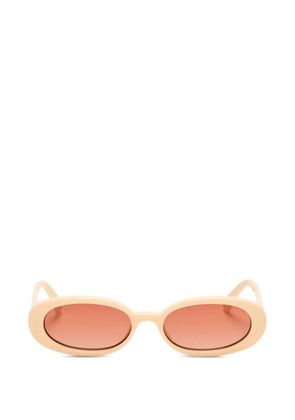 Le Specs Outta Love oval-frame sunglasses - Neutrals