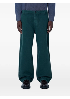 Miu Miu relaxed-fit wide-leg trousers - Green