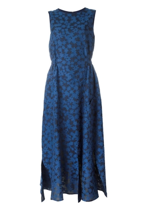 Julien David calico print flared dress - Blue