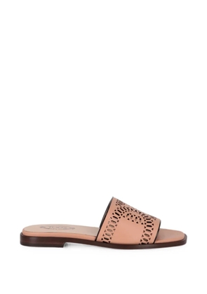 Tod's laser-cut slip-on sandals - Neutrals