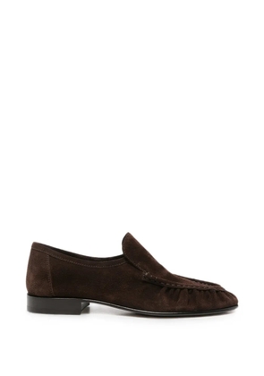 The Row round-toe loafers - Brown