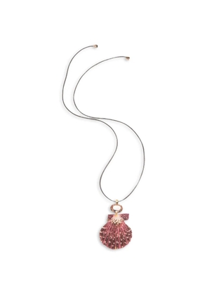 Jennifer Behr Zarya shell-pendant necklace - Gold
