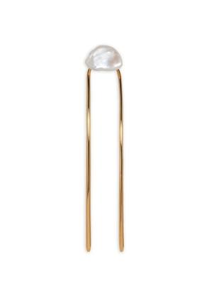 Jennifer Behr Rita pearl-embellished hair pin - Gold