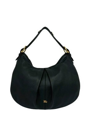 Burberry Pre-Owned 2000-2010 Large Leather Malika hobo bag - Black