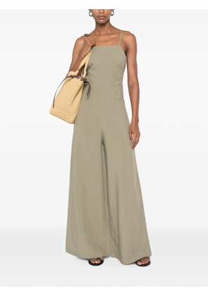 MOUTAKI cross-back wide-leg jumpsuit - Green