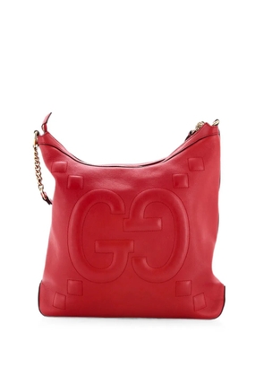 Gucci Pre-Owned Apollo GG Embossed Calfskin Large hobo bag - Red