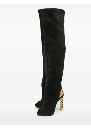 Giuseppe Zanotti Vintage chain-heel over-the-knee boots - Black