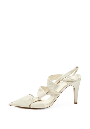 Bottega Veneta Pre-Owned knotted slingback pumps - Neutrals