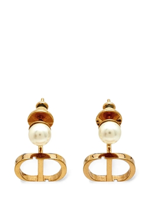 Christian Dior Pre-Owned Tribales CD faux pearl earrings - Gold