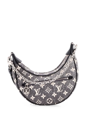 Louis Vuitton Pre-Owned Loop Handbag Monogram Jacquard Denim hobo bag - Black