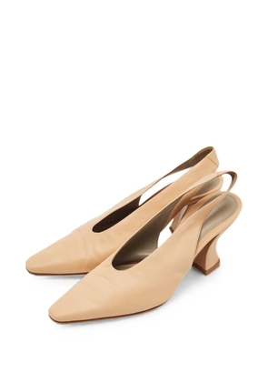 Bottega Veneta Pre-Owned pointed-toe slingback pumps - Neutrals