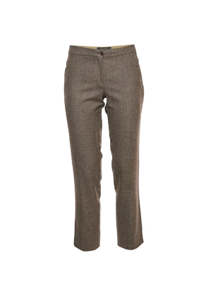 Etro Pre-Owned houndstooth-pattern cropped trousers - Red