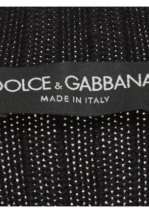 Dolce & Gabbana Pre-Owned ribbed knit V-neck sweater - Black