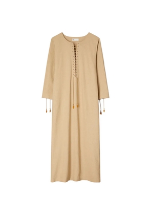 Tory Burch linen caftan - Neutrals