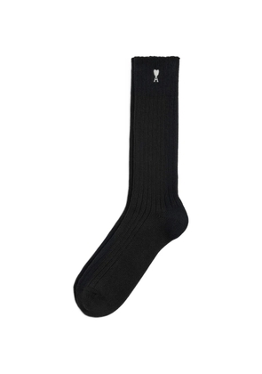 AMI Paris cotton socks with Ami de Coeur - Black