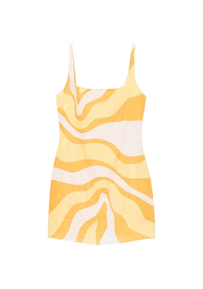 Cala de la Cruz Siela abstract-print mini dress - Yellow