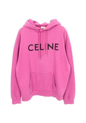 Celine Pre-Owned 2000s logo-print hoodie - Pink