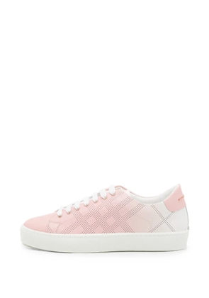 Burberry Pre-Owned Westford perforated sneakers - Pink