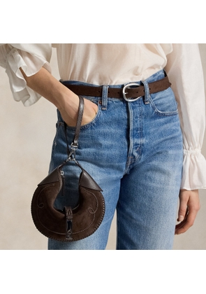 Mini Polo ID Suede Western Shoulder Bag