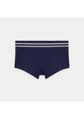 Cricket Cable-Knit High-Rise Girl Short