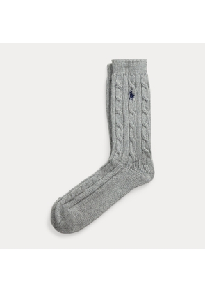 Cable-Knit Crew Socks
