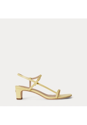 Lainee Mid-Heel Nappa Leather Sandal