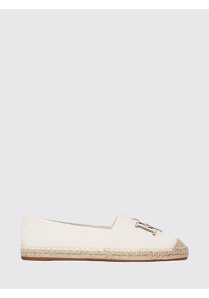 LAUREN RALPH LAUREN Cameryn Monogram Canvas Espadrilles with Round Toe