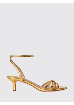 LAUREN RALPH LAUREN Kendyl Leather Sandals with Stiletto Heel and Ankle Strap