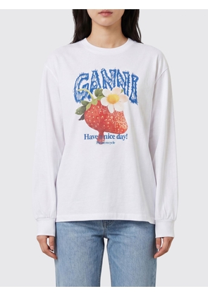 GANNI Sweatshirt Woman color White