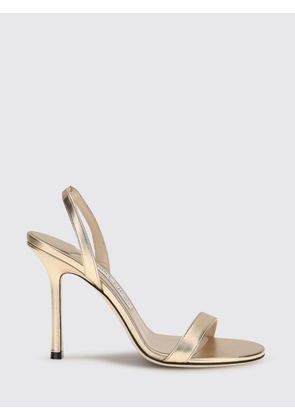 JIMMY CHOO Heeled Sandal Woman color Gold